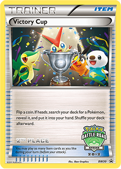Victory Cup z edície BW Black Star Promos, karta č.BW30