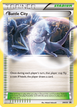 Battle City z edície BW Black Star Promos, karta č.BW39