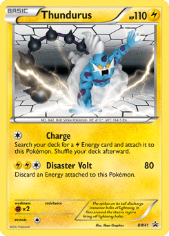 Thundurus z edície BW Black Star Promos, karta č.BW41