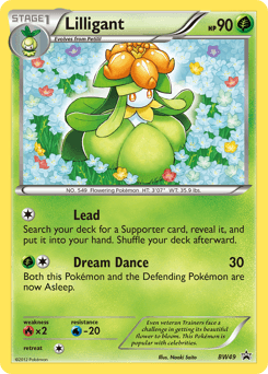 Lilligant z edície BW Black Star Promos, karta č.BW49