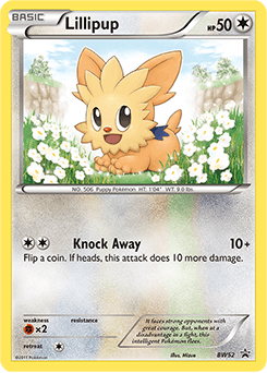 Lillipup z edície BW Black Star Promos, karta č.BW52