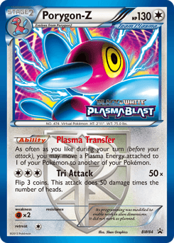 Porygon-Z z edície BW Black Star Promos, karta č.BW84