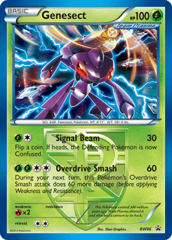 Genesect z edície BW Black Star Promos, karta č.BW86