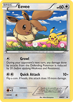 Eevee z edície BW Black Star Promos, karta č.BW97
