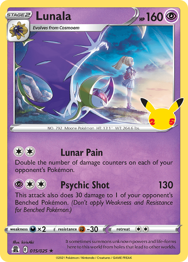 Lunala z edície Celebrations, karta č.15