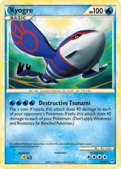 Kyogre z edície Call of Legends, karta č.12
