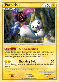 Pachirisu z edície Call of Legends, karta č.18