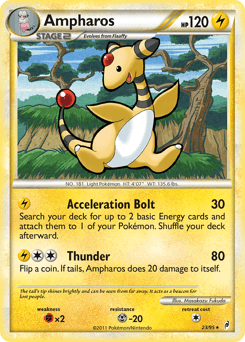 Ampharos z edície Call of Legends, karta č.23