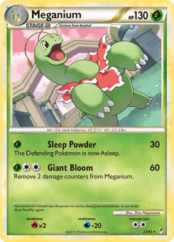 Meganium z edície Call of Legends, karta č.27