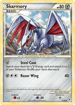 Skarmory z edície Call of Legends, karta č.31