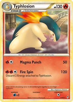 Typhlosion z edície Call of Legends, karta č.35