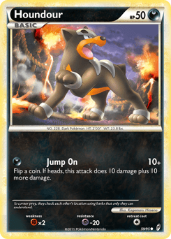 Houndour z edície Call of Legends, karta č.59