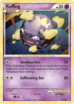 Koffing z edície Call of Legends, karta č.60