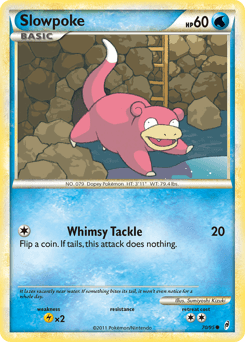 Slowpoke z edície Call of Legends, karta č.70