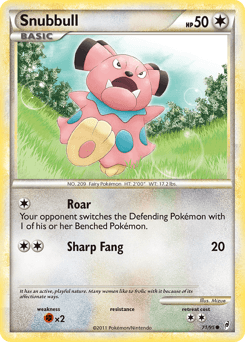 Snubbull z edície Call of Legends, karta č.71