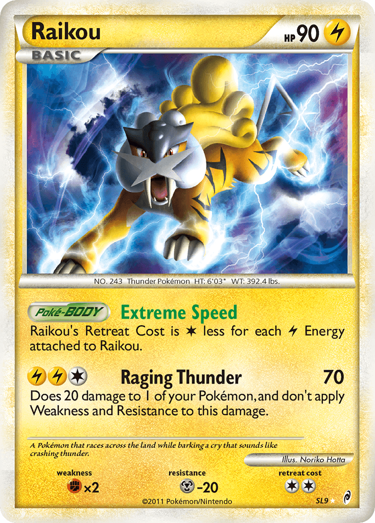 Raikou z edície Call of Legends, karta č.SL9
