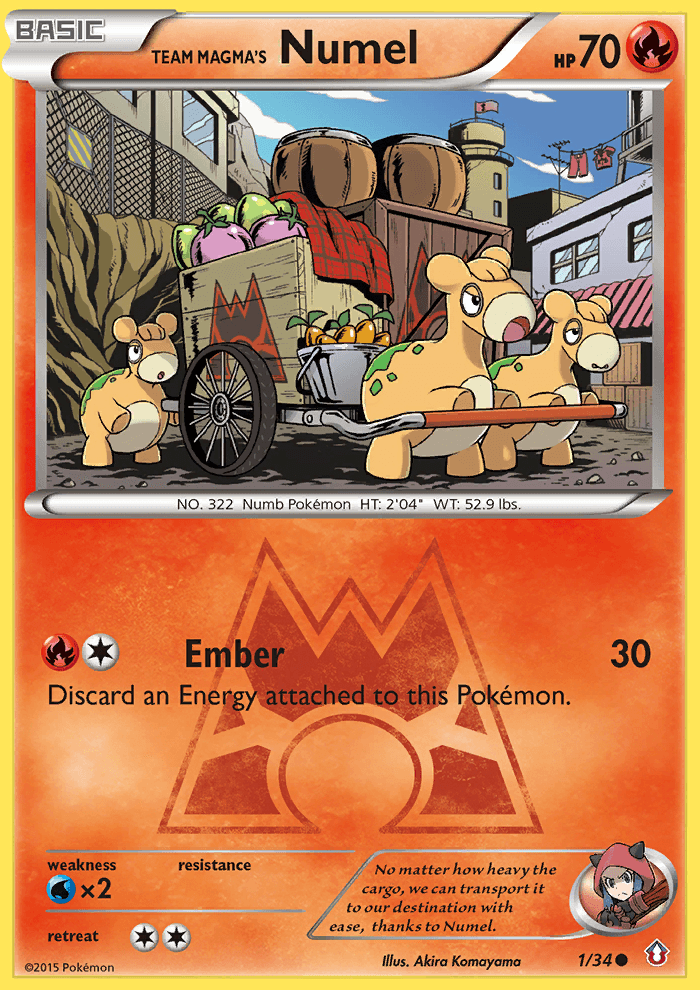 Team Magma's Numel z edície Double Crisis, karta č.1