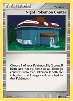 Night Pokémon Center z edície Diamond & Pearl, karta č.108