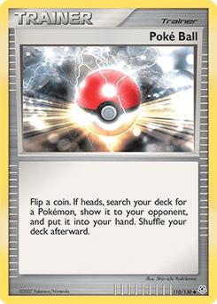 Poké Ball z edície Diamond & Pearl, karta č.110
