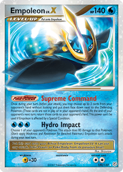 Empoleon LV.X z edície Diamond & Pearl, karta č.120