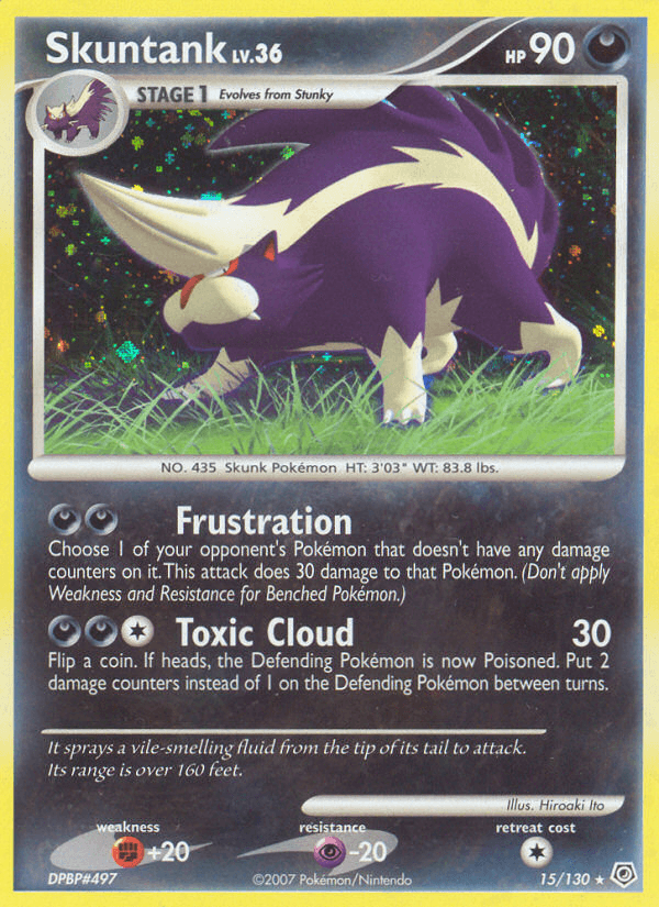 Skuntank z edície Diamond & Pearl, karta č.15