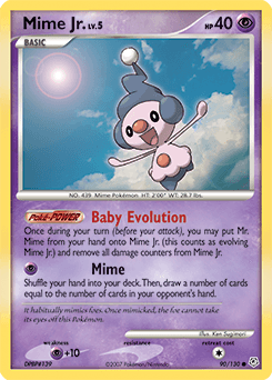 Mime Jr. z edície Diamond & Pearl, karta č.90
