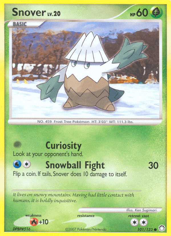 Snover z edície Mysterious Treasures, karta č.101