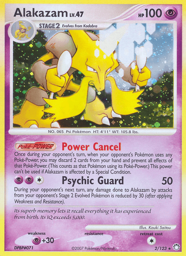 Alakazam z edície Mysterious Treasures, karta č.2