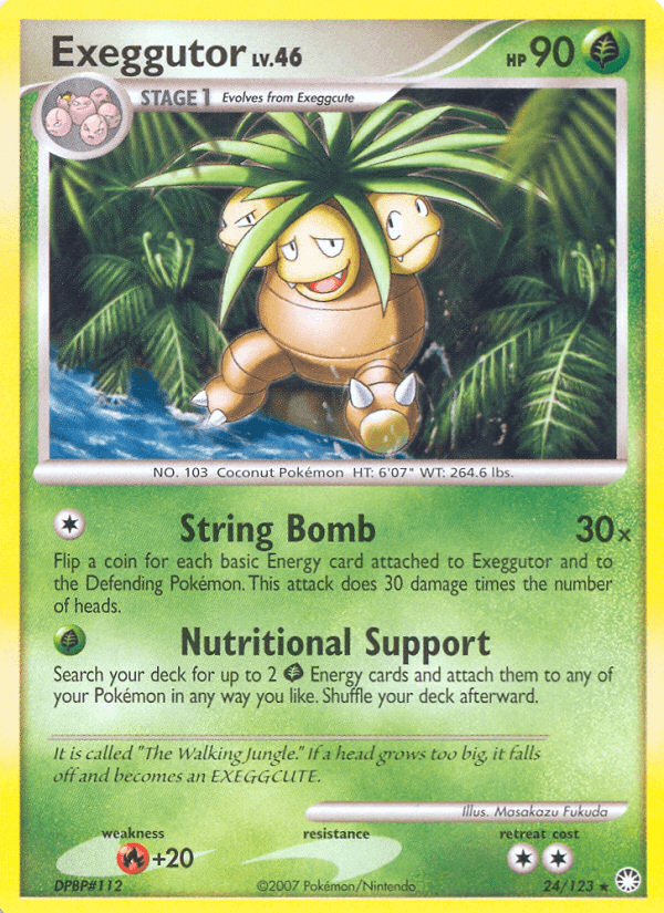 Exeggutor z edície Mysterious Treasures, karta č.24