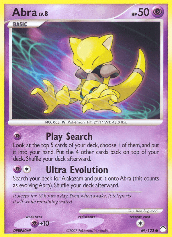Abra z edície Mysterious Treasures, karta č.69