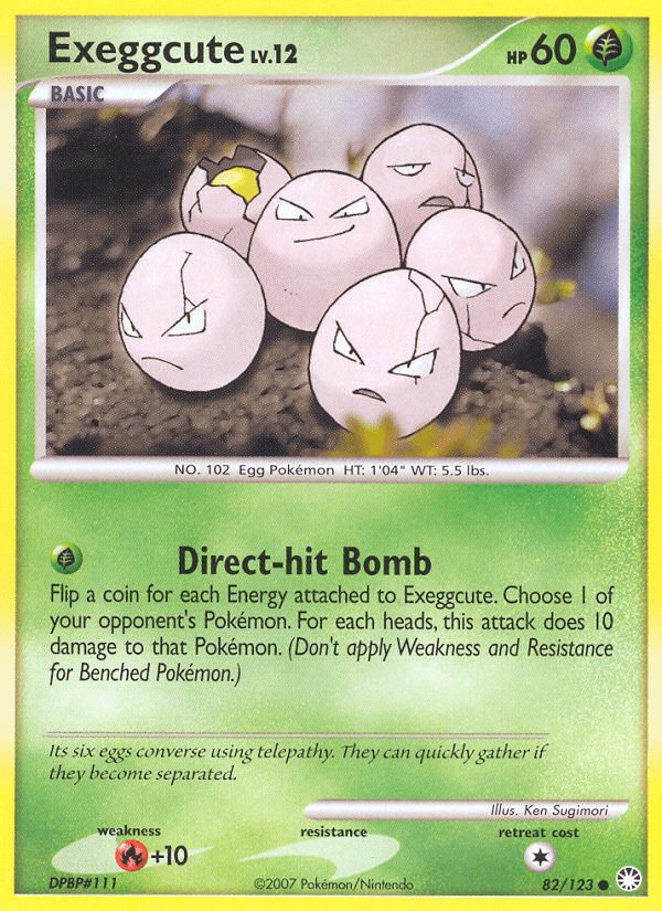 Exeggcute z edície Mysterious Treasures, karta č.82