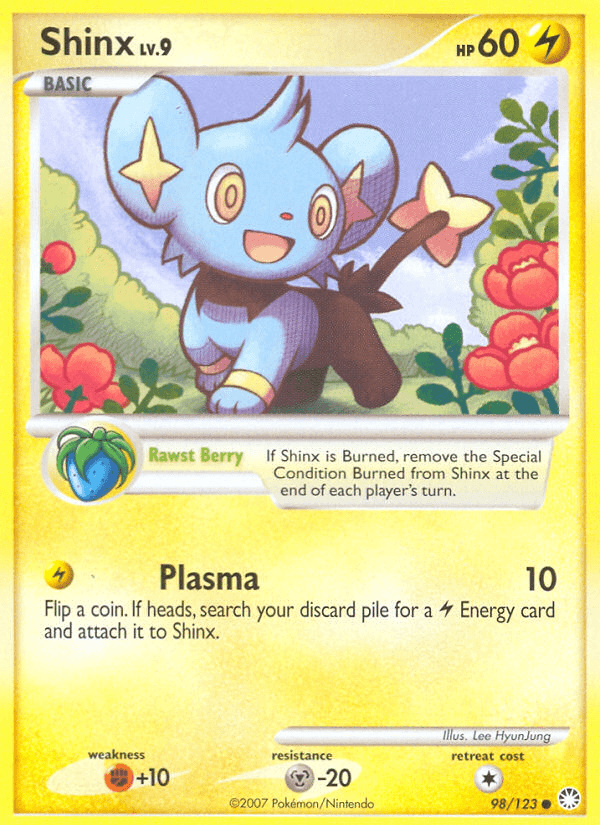 Shinx z edície Mysterious Treasures, karta č.98