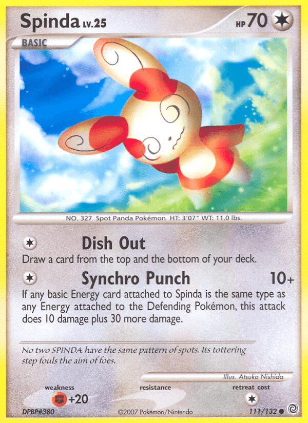 Spinda z edície Secret Wonders, karta č.111