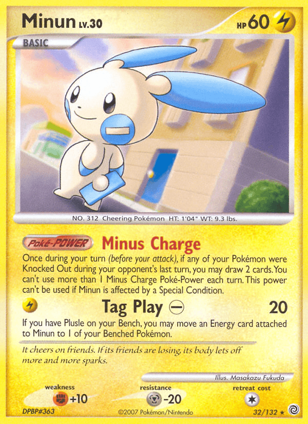 Minun z edície Secret Wonders, karta č.32