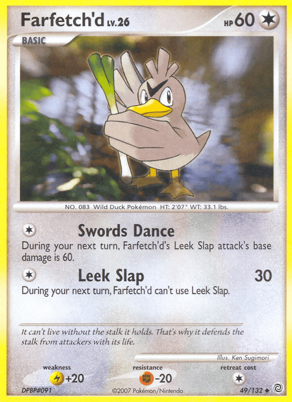 Farfetch'd z edície Secret Wonders, karta č.49