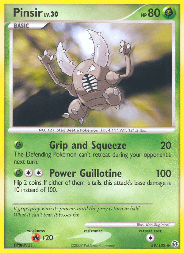 Pinsir z edície Secret Wonders, karta č.59