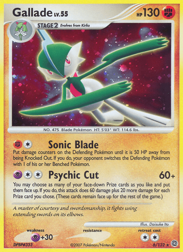 Gallade z edície Secret Wonders, karta č.6