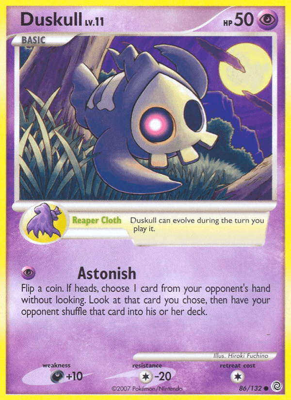 Duskull z edície Secret Wonders, karta č.86