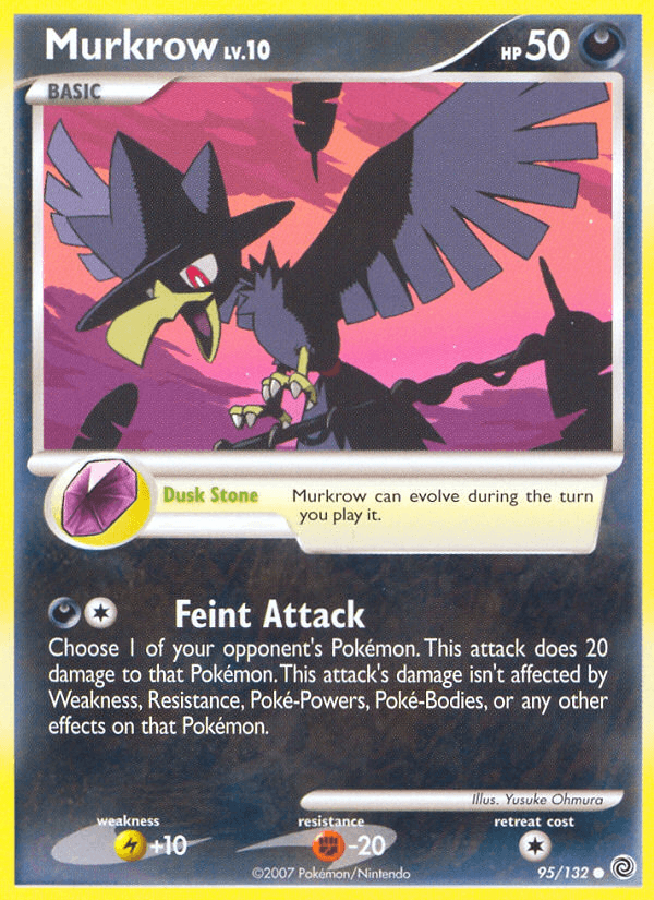 Murkrow z edície Secret Wonders, karta č.95