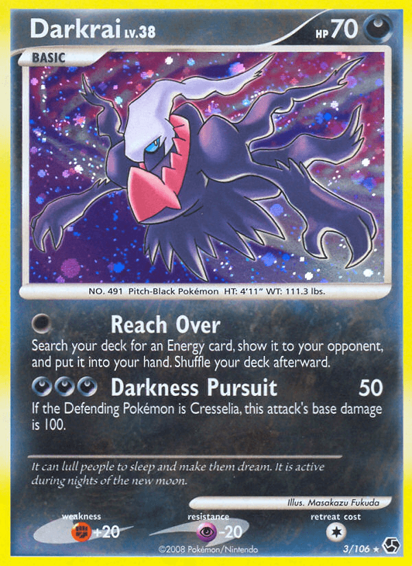 Darkrai z edície Great Encounters, karta č.3
