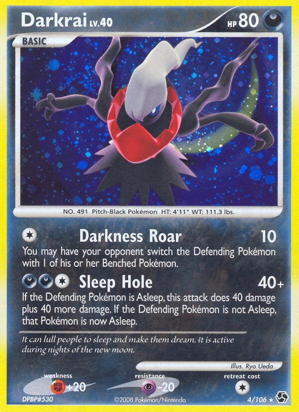 Darkrai z edície Great Encounters, karta č.4