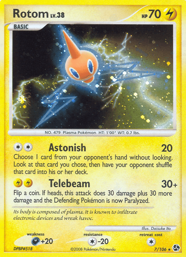 Rotom z edície Great Encounters, karta č.7