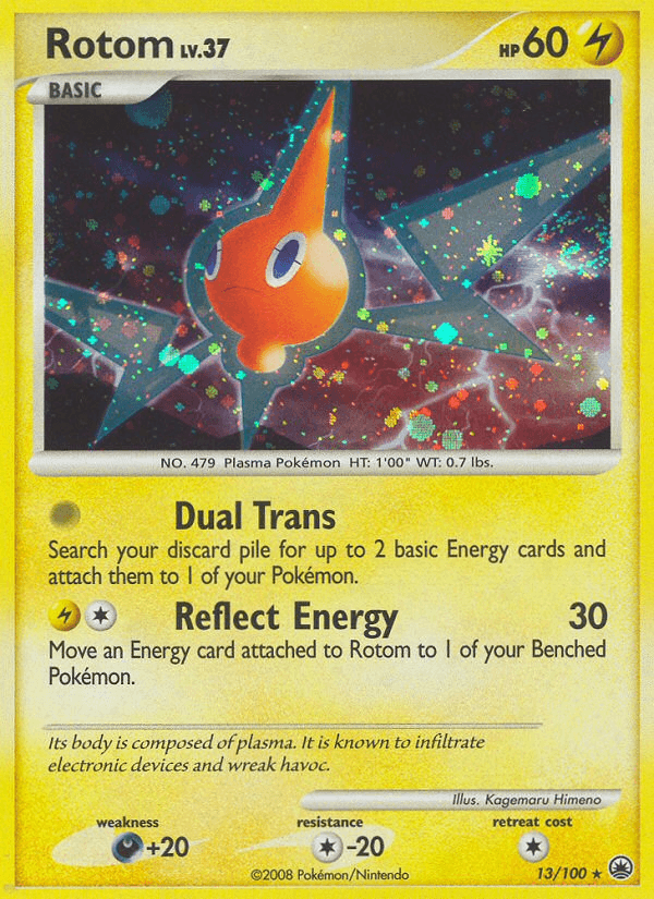 Rotom z edície Majestic Dawn, karta č.13