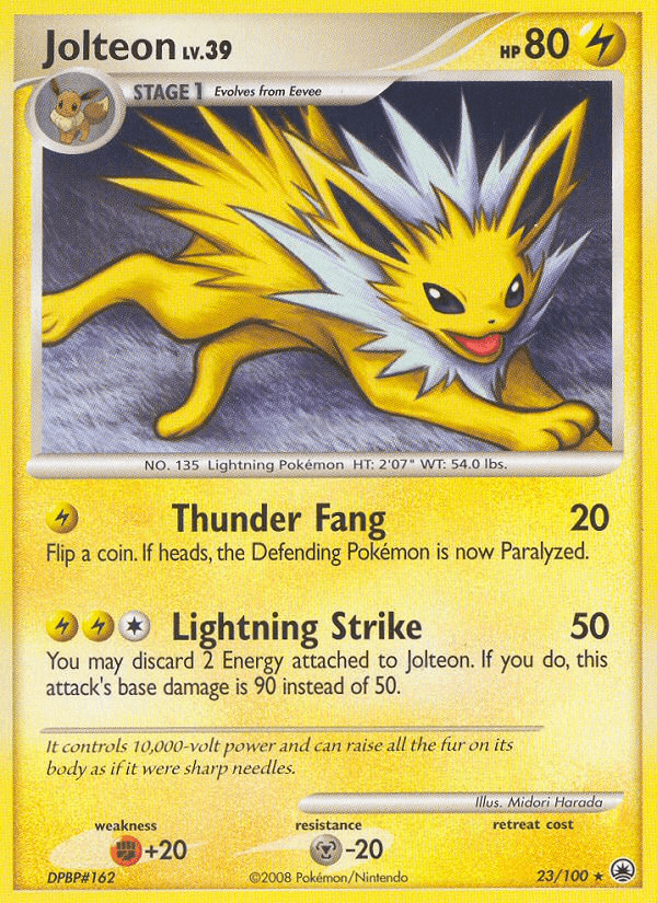 Jolteon z edície Majestic Dawn, karta č.23