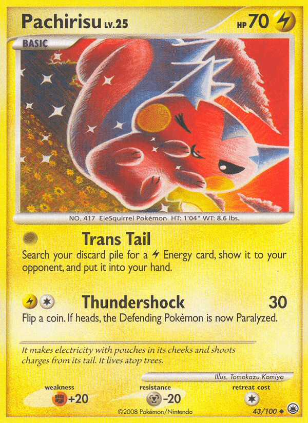 Pachirisu z edície Majestic Dawn, karta č.43
