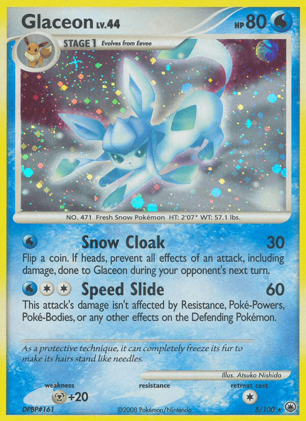 Glaceon z edície Majestic Dawn, karta č.5
