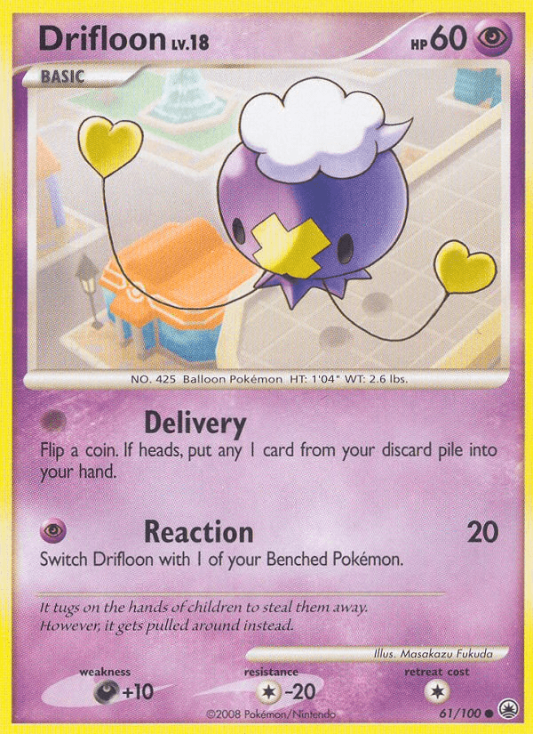 Drifloon z edície Majestic Dawn, karta č.61
