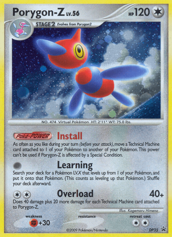 Porygon-Z z edície DP Black Star Promos, karta č.DP35