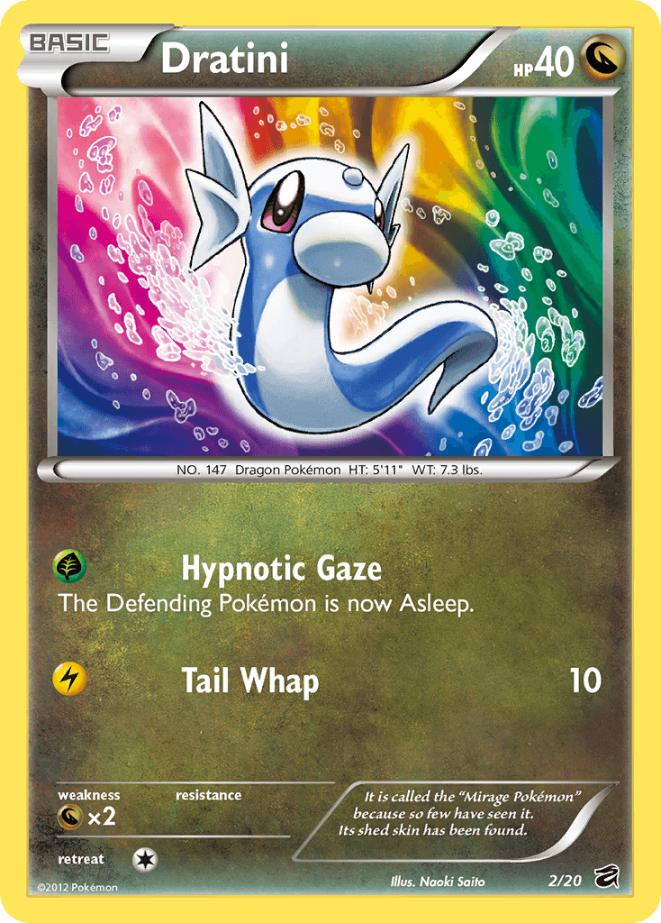 Dratini z edície Dragon Vault, karta č.2