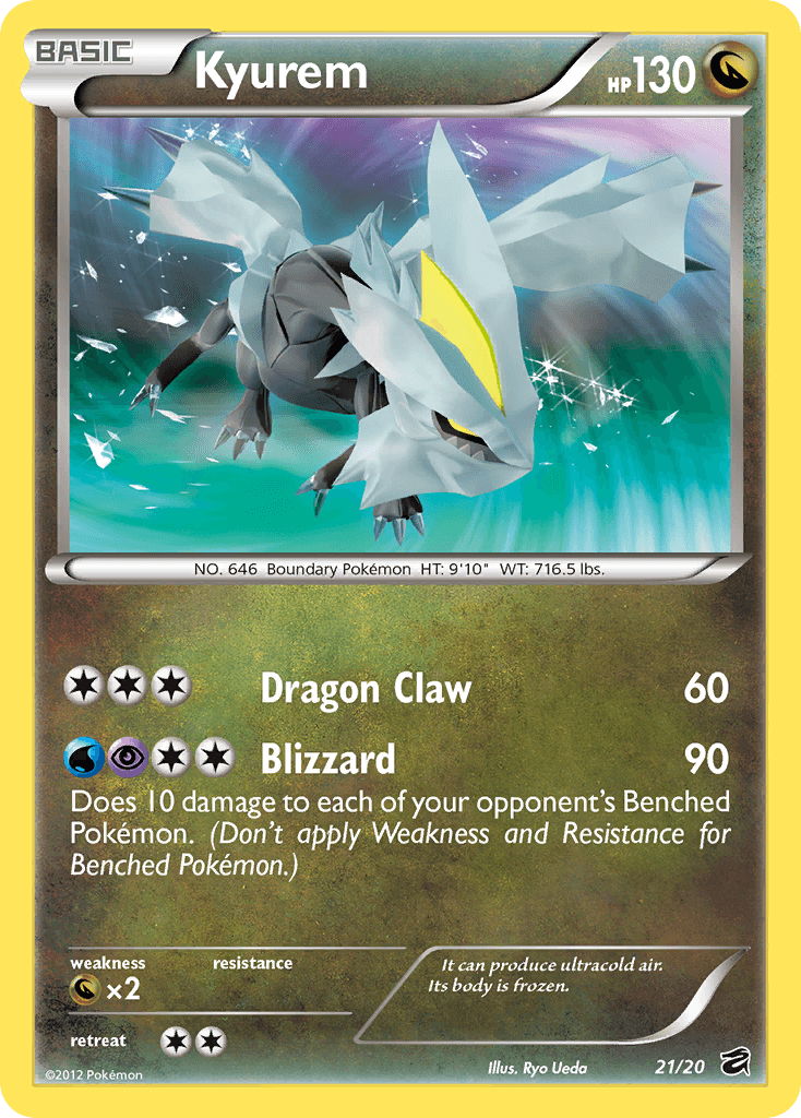 Kyurem z edície Dragon Vault, karta č.21